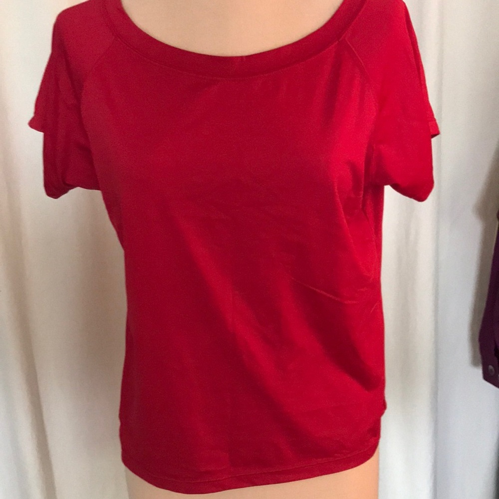 Danskin yoga top red xl